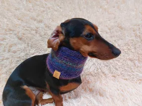 Wool scarf snood for dog, scarf snood for small dogs, snood for dachshund, scarf for dachshund