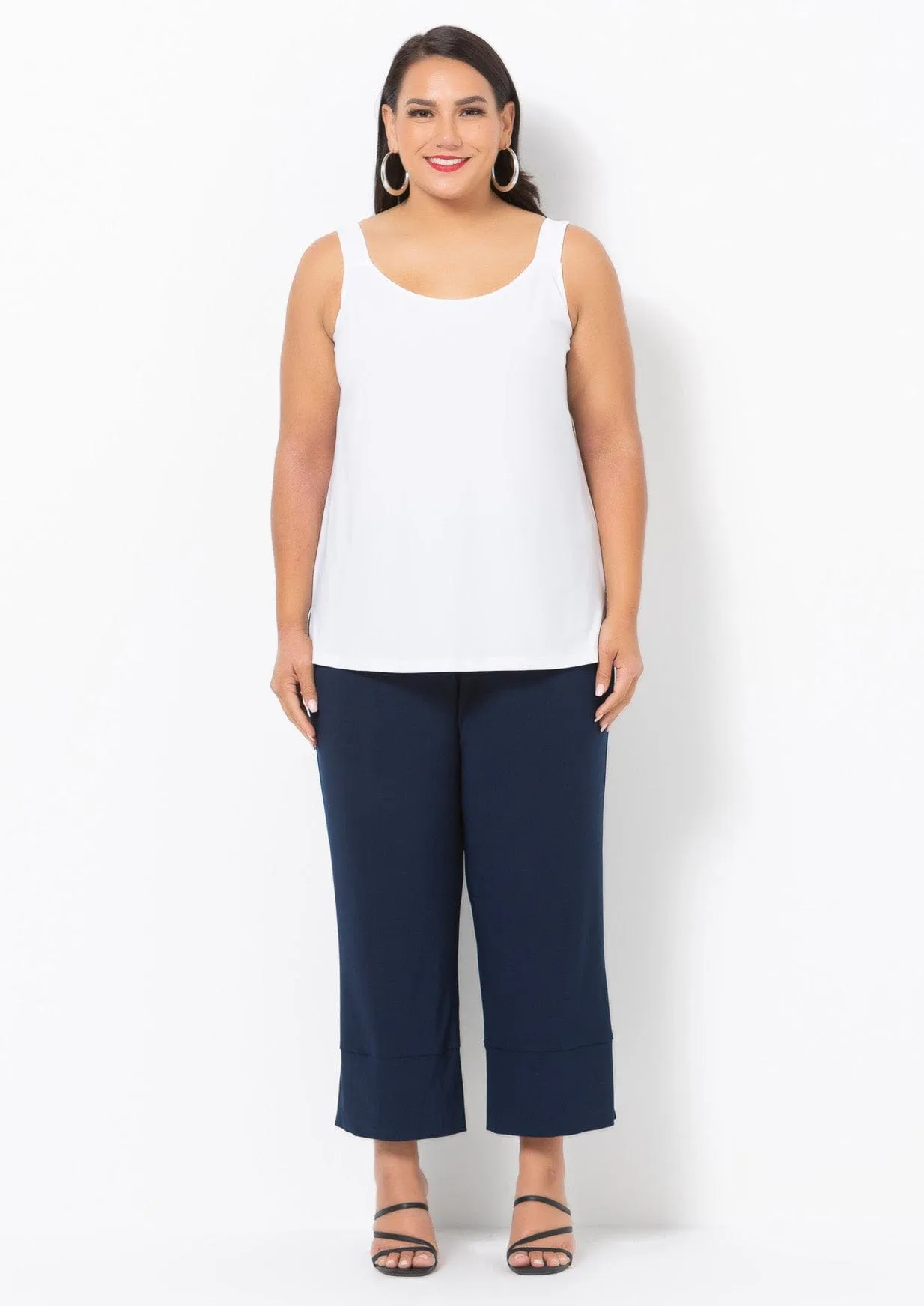 1006 Wide Crop Jersey Pant