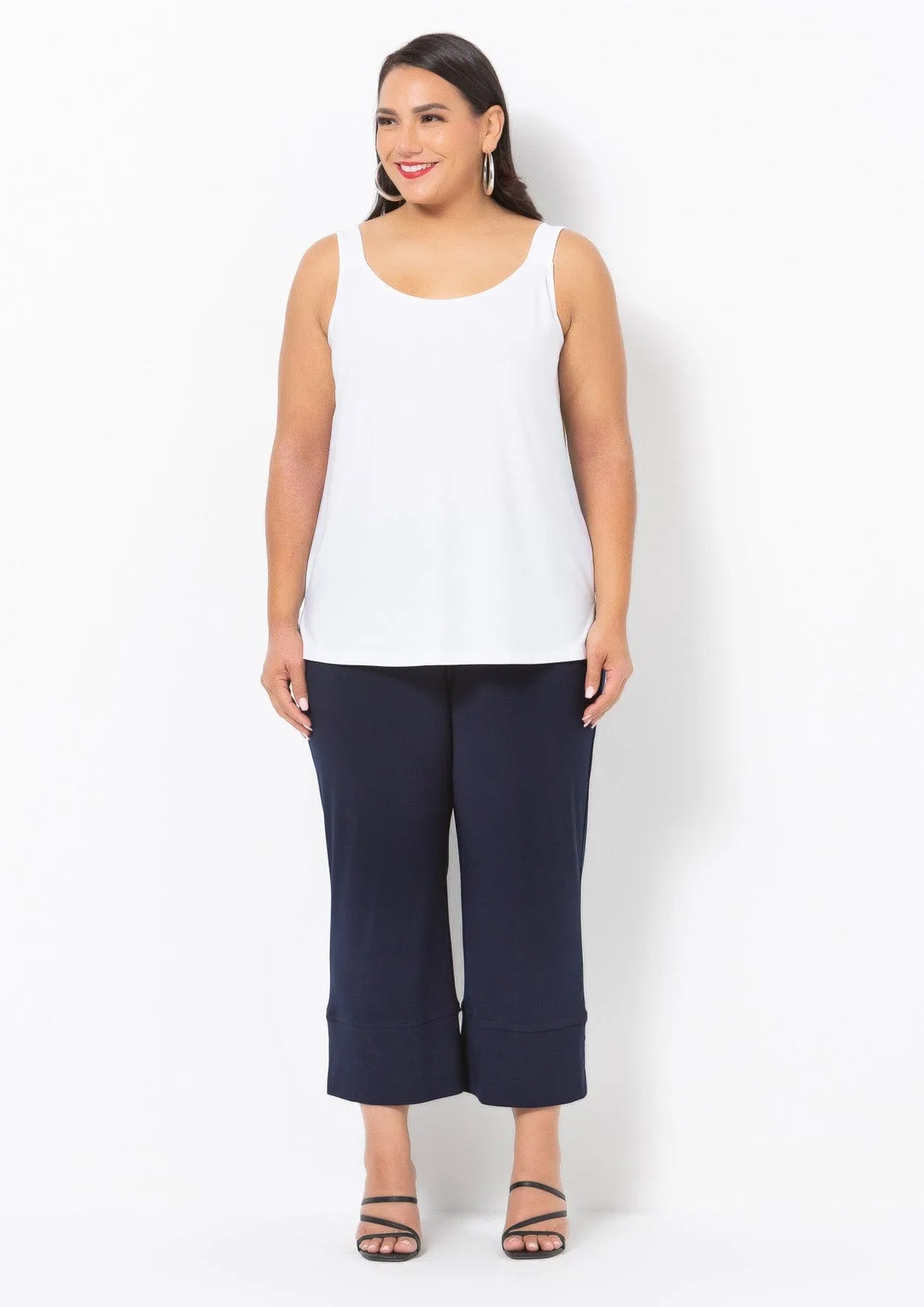 1006 Wide Crop Jersey Pant