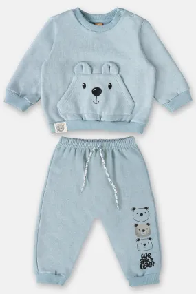 2 Piece Boys Bear Sweatsuit