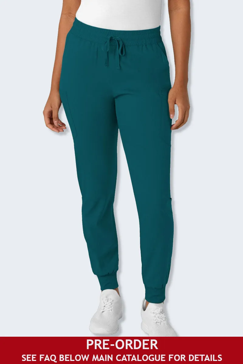 5151 LaserClinics WonderWink Boundless Women's Jogger Scrub Pant Caribbean