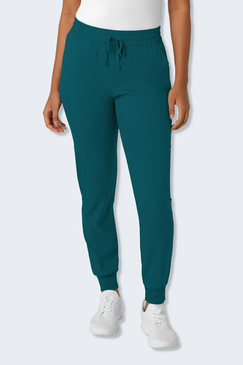 5151 LaserClinics WonderWink Boundless Women's Jogger Scrub Pant Caribbean