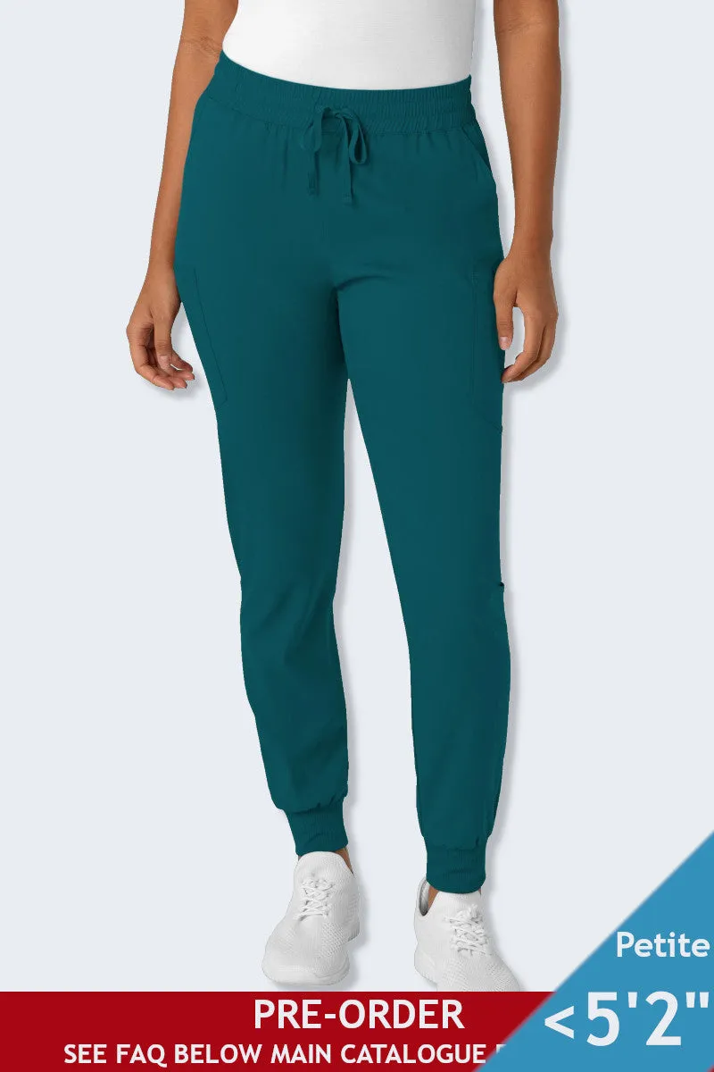 5151P LaserClinics WonderWink Boundless Women's Petite Jogger Scrub Pant Caribbean