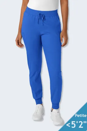 5151P LaserClinics WonderWink Boundless Women's Petite Jogger Scrub Pant Royal