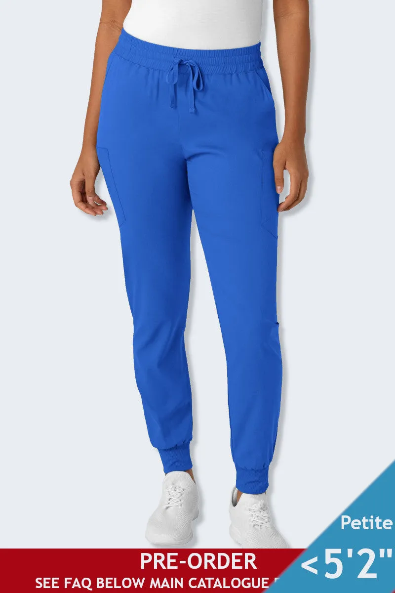 5151P LaserClinics WonderWink Boundless Women's Petite Jogger Scrub Pant Royal