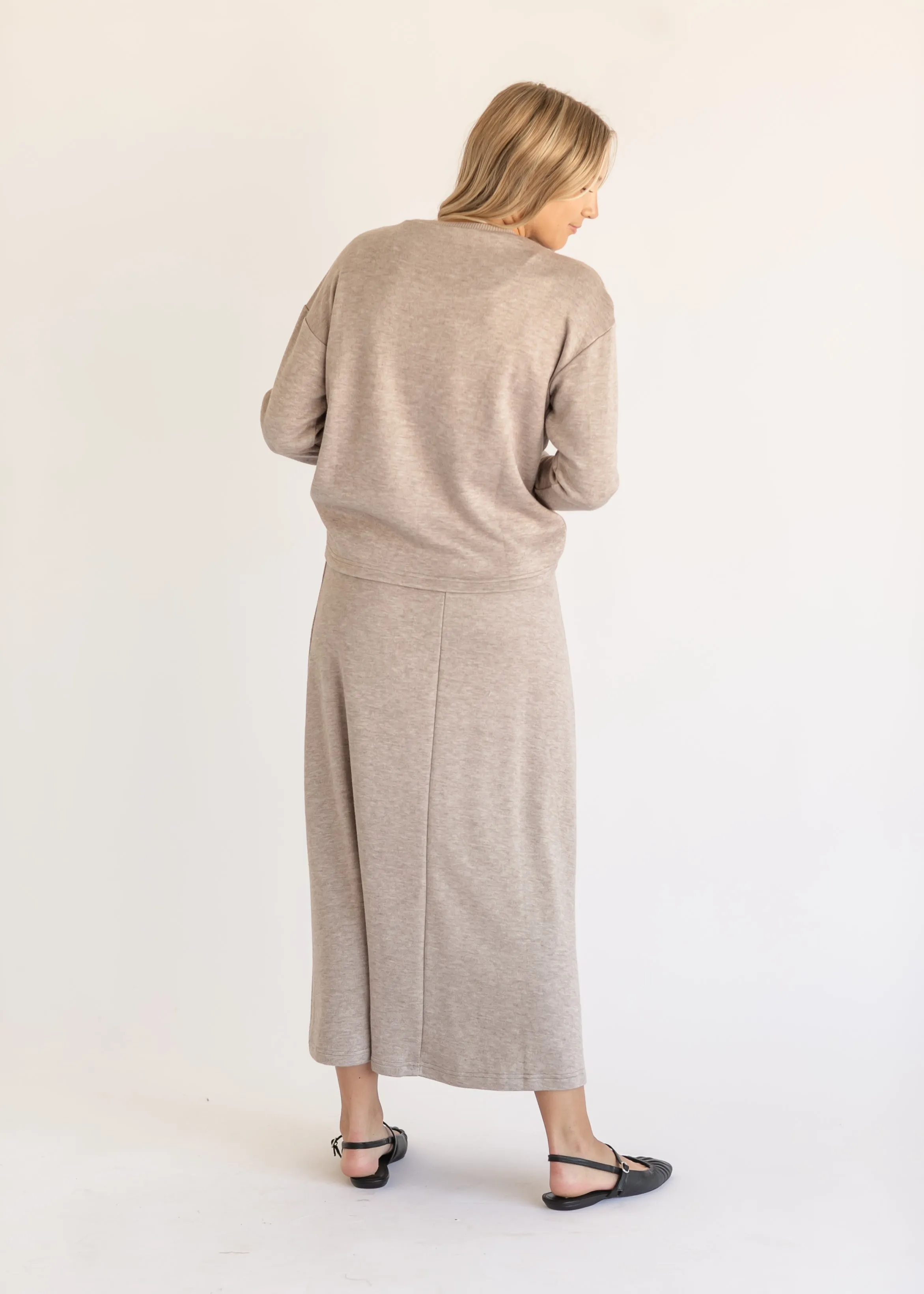 A-line Maxi Knit Skirt   Sweater Set