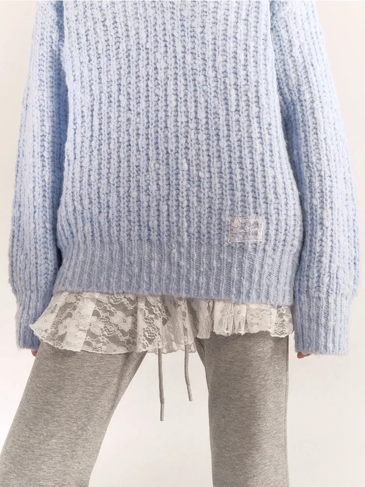 Academy Style Mixed Colors Knit Sweater