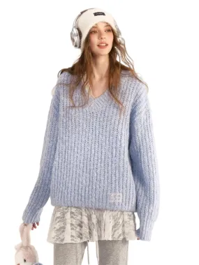 Academy Style Mixed Colors Knit Sweater