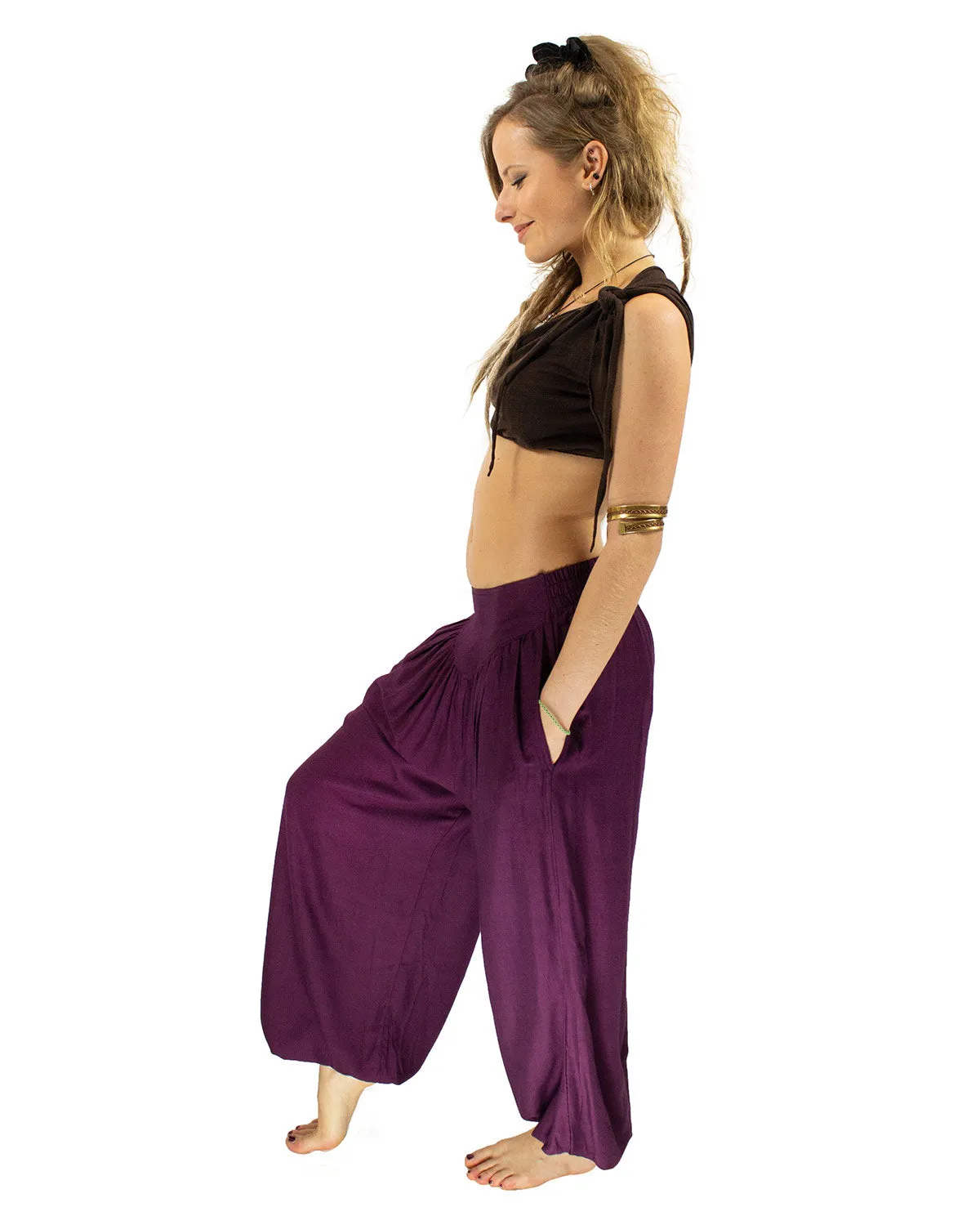 Aladdin Harem Pants Purple