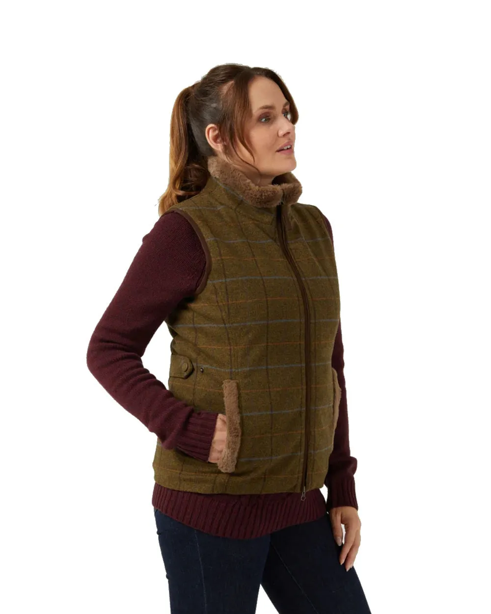 Alan Paine Combrook Tweed Ladies Gilet