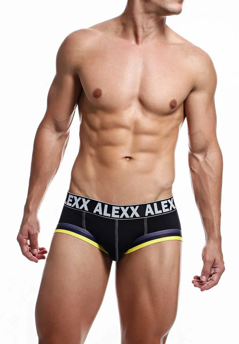 Alexx Underwear Gareth Jock Strap Underwear Black ALE007 Size S