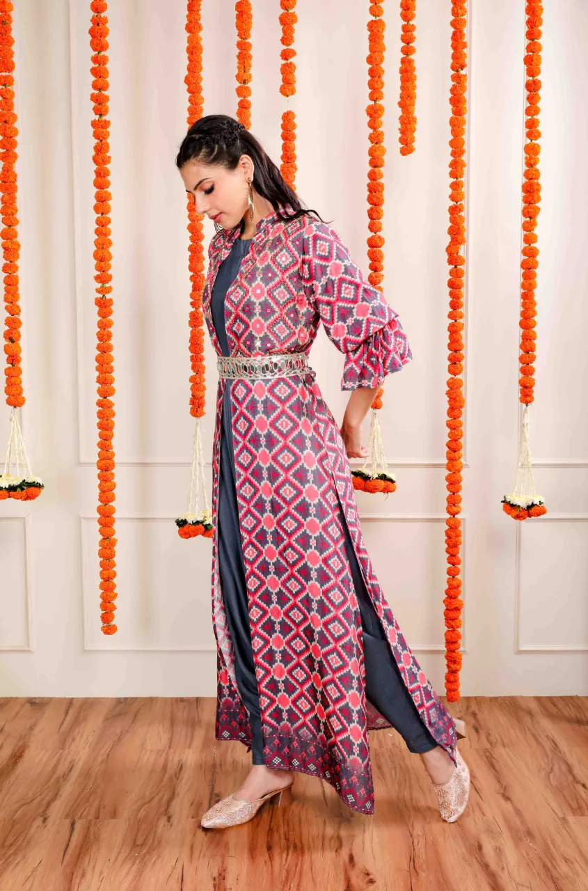 ALLOY -   Dhoti Jumpsuit With Embellished Jacket