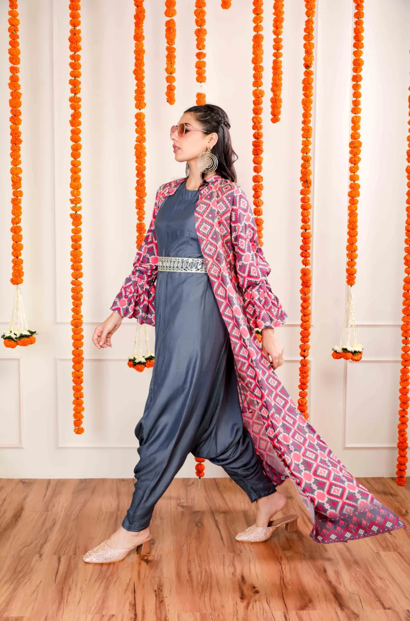 ALLOY -   Dhoti Jumpsuit With Embellished Jacket