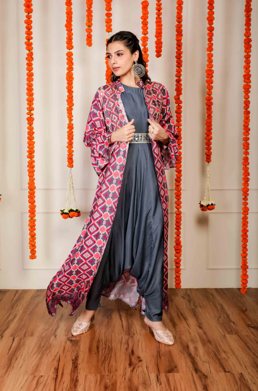 ALLOY -   Dhoti Jumpsuit With Embellished Jacket