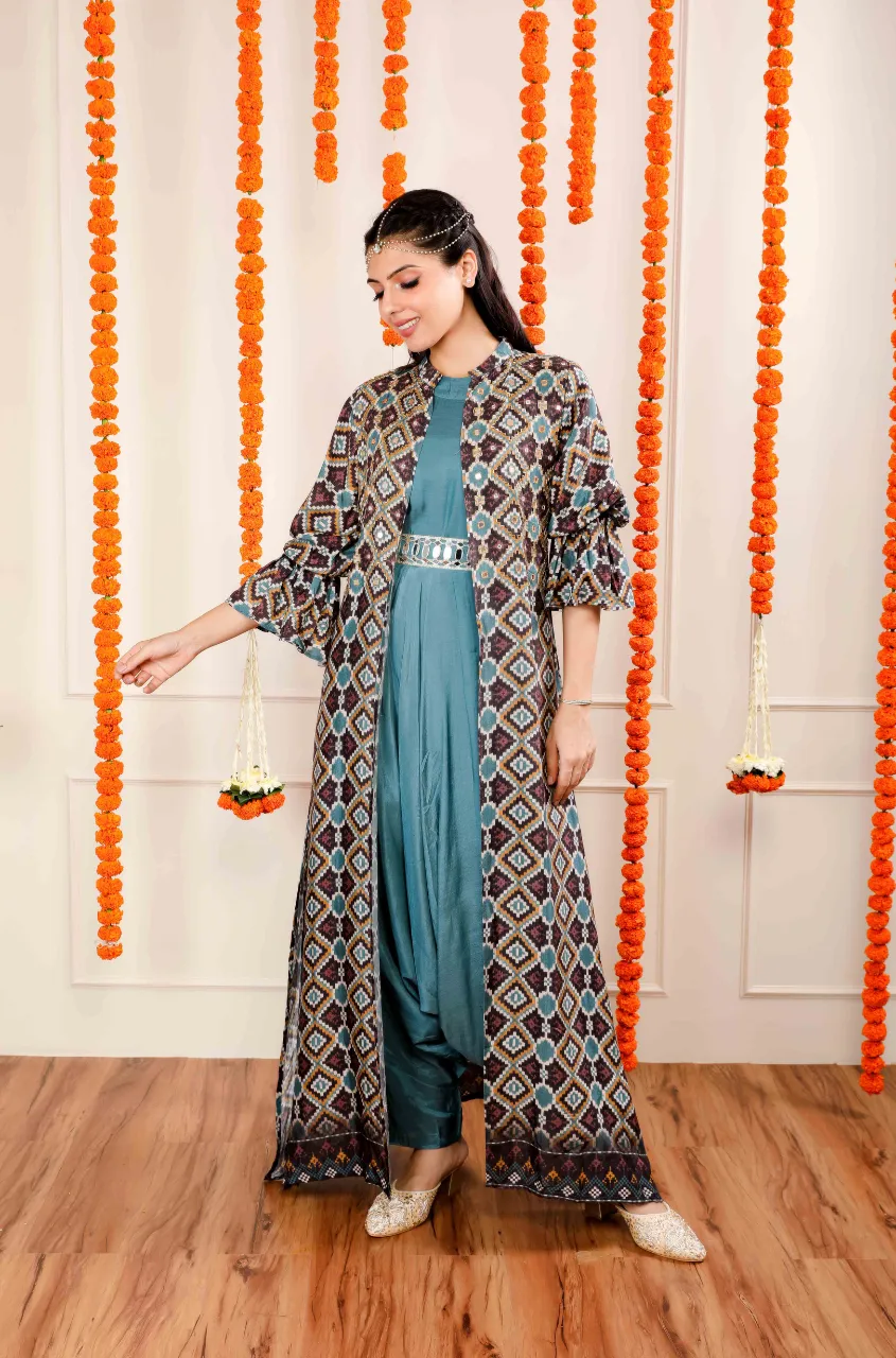 ALLOY -   Dhoti Jumpsuit With Embellished Jacket