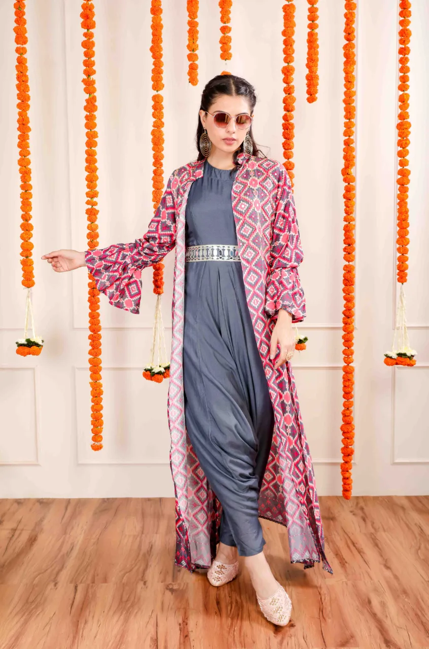 ALLOY -   Dhoti Jumpsuit With Embellished Jacket