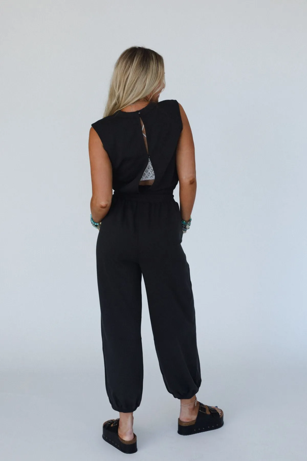 Aloe Sleeveless Jumpsuit - Ash