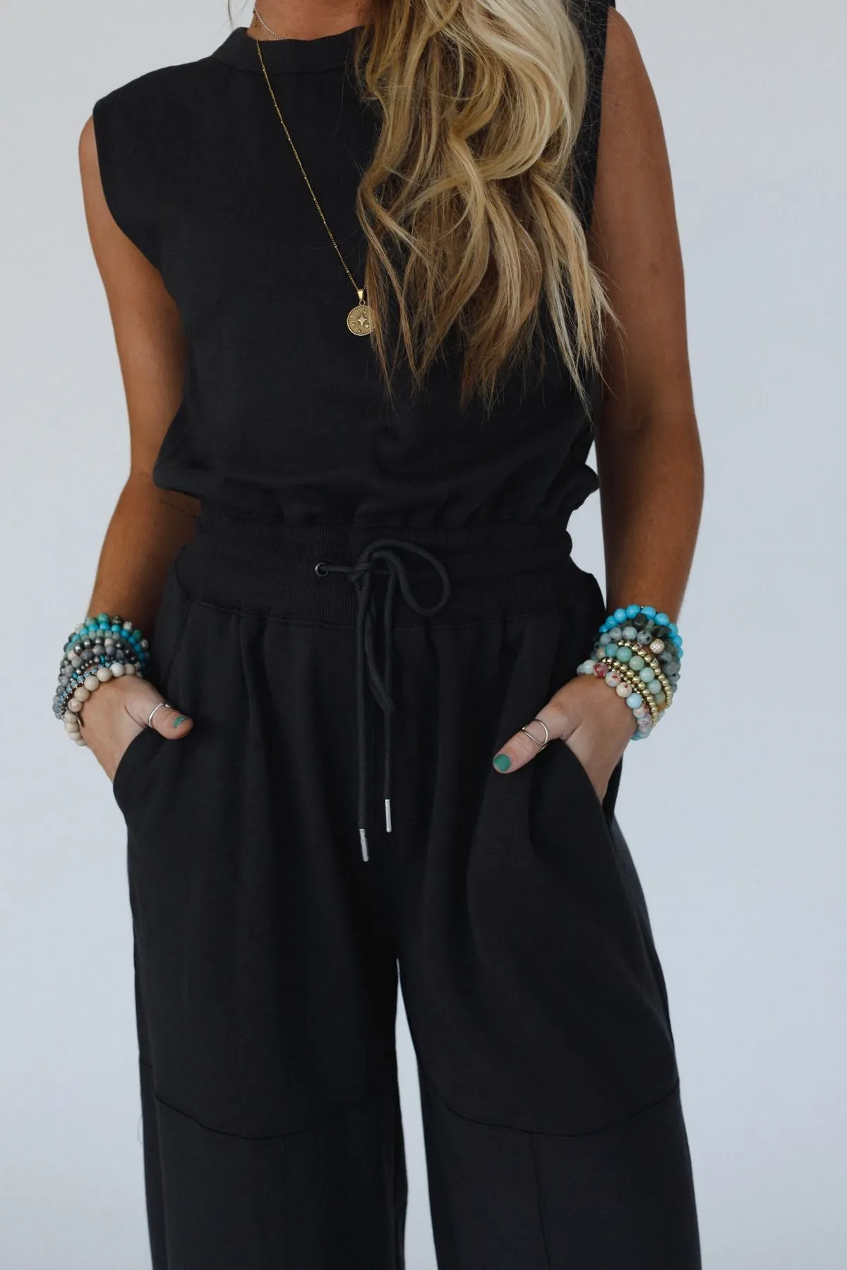 Aloe Sleeveless Jumpsuit - Ash