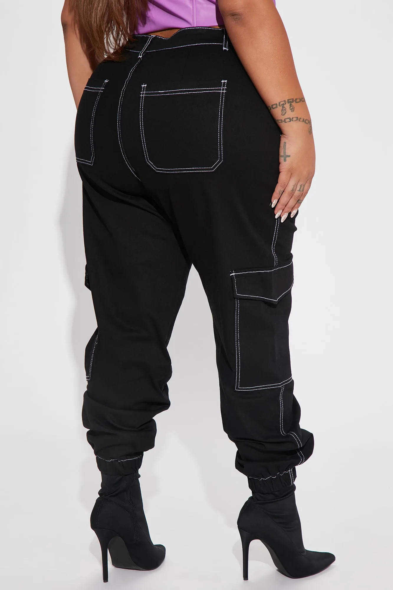 Always Good Vibes Cargo Pants 30 - Black