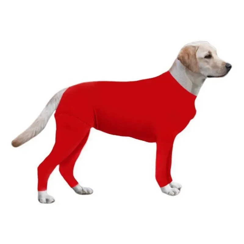 AnniePaw Post-Surgery Bodysuit for Big Dogs: 4-Legs Tight Jumpsuit