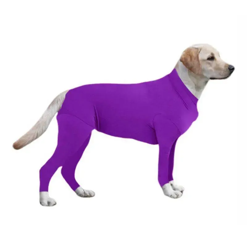 AnniePaw Post-Surgery Bodysuit for Big Dogs: 4-Legs Tight Jumpsuit