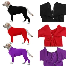 AnniePaw Post-Surgery Bodysuit for Big Dogs: 4-Legs Tight Jumpsuit