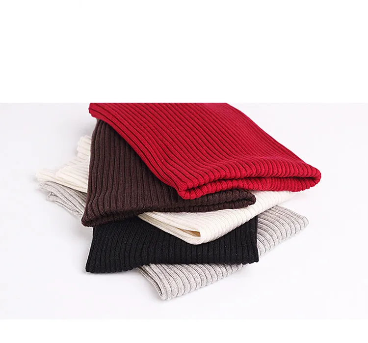 Autumn and winter silk cashmere scarf men and women warm knitting riding windproof pullover neck scarf woolen scarf