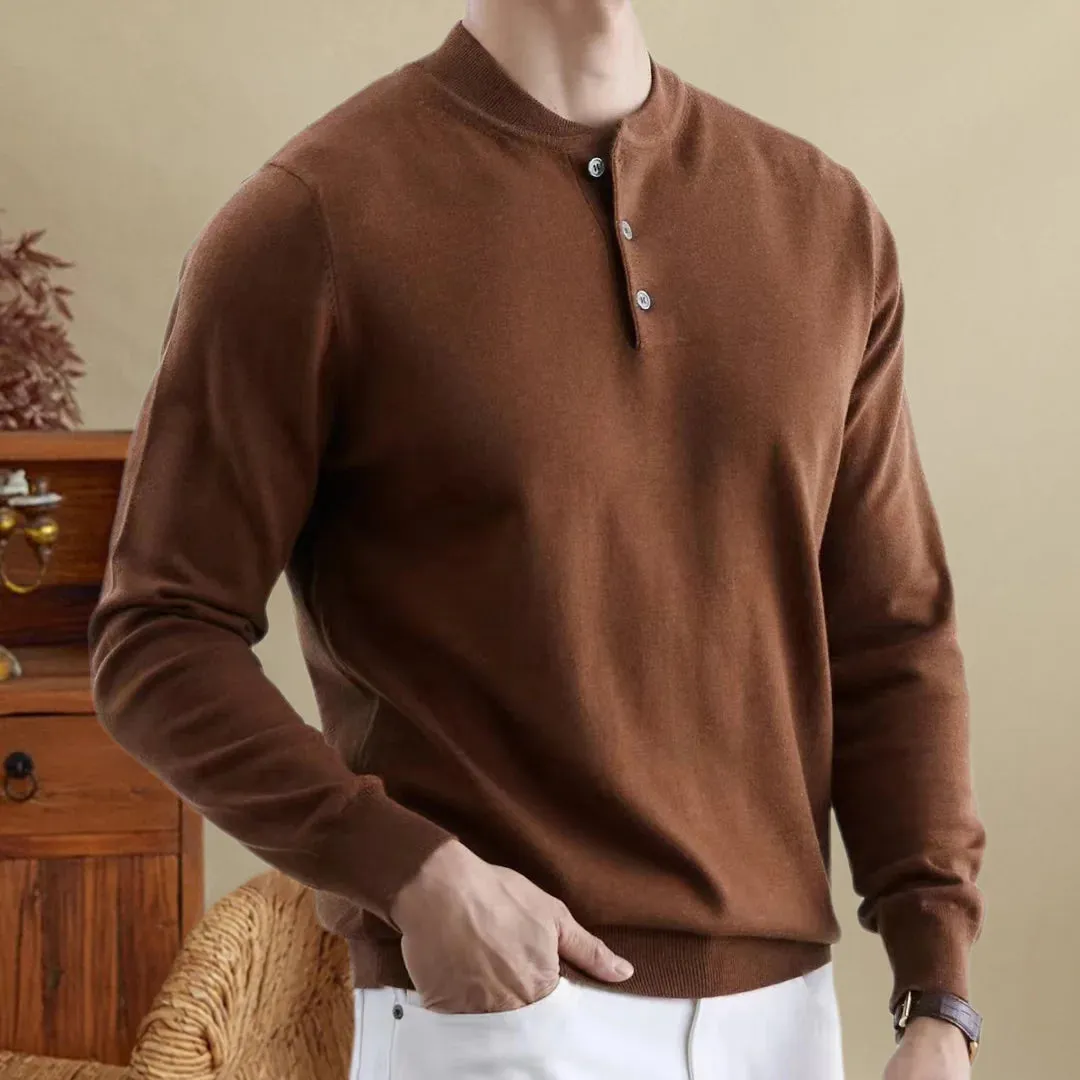 Autumn korean premium sweater with buttons