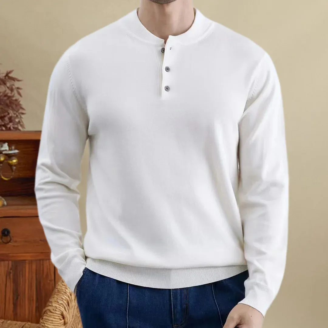 Autumn korean premium sweater with buttons