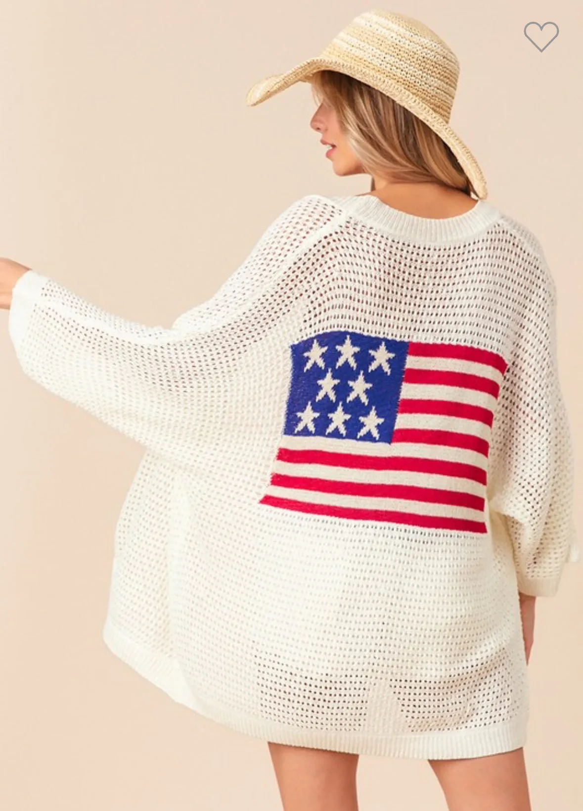 B-American Flag Cardigan