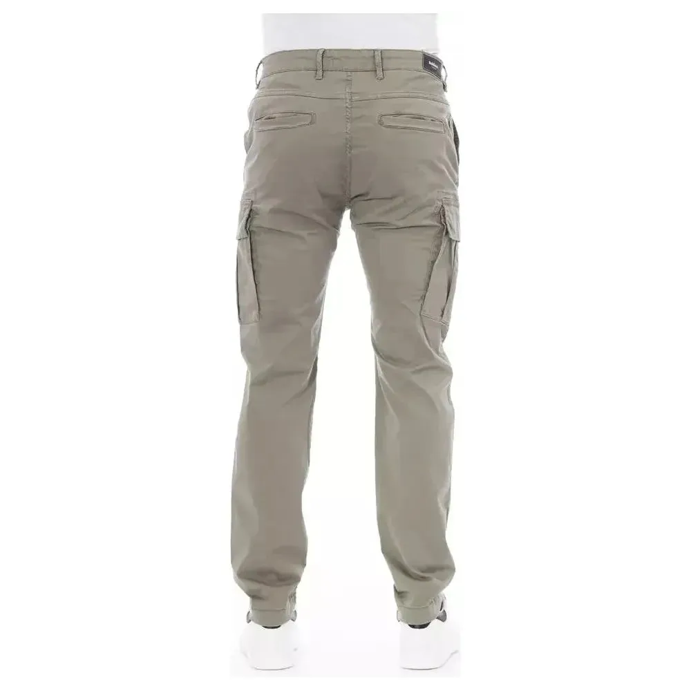 Baldinini Trend Beige Cotton Men Cargo Pant