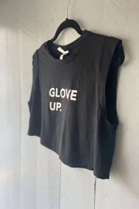 BarreCoast Cropped Tank Glove Up - Black