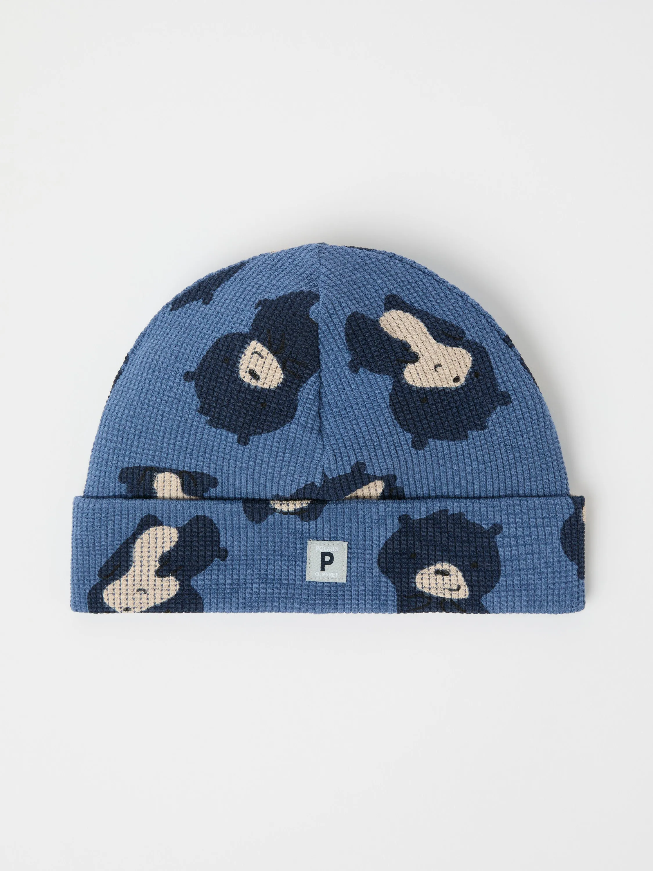 Bear Print Baby Beanie Hat