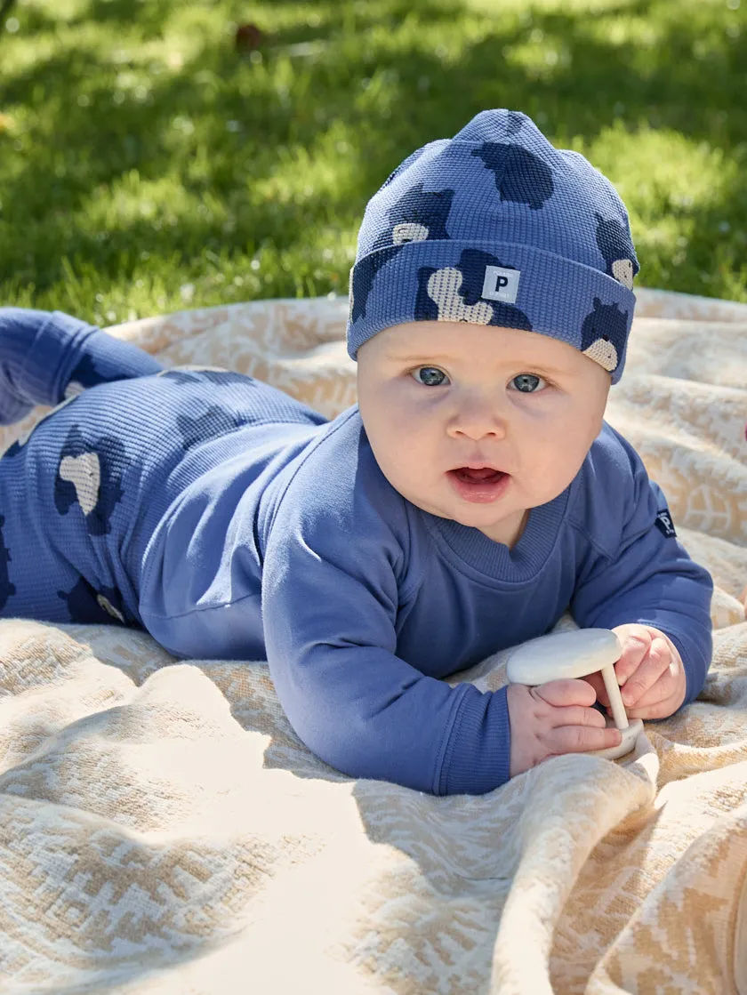 Bear Print Baby Beanie Hat