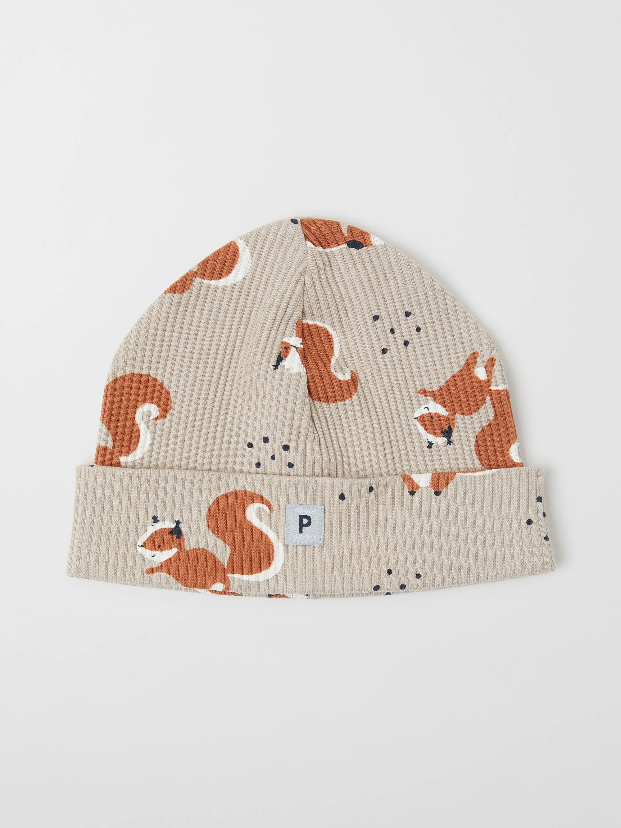 Bear Print Beanie Hat