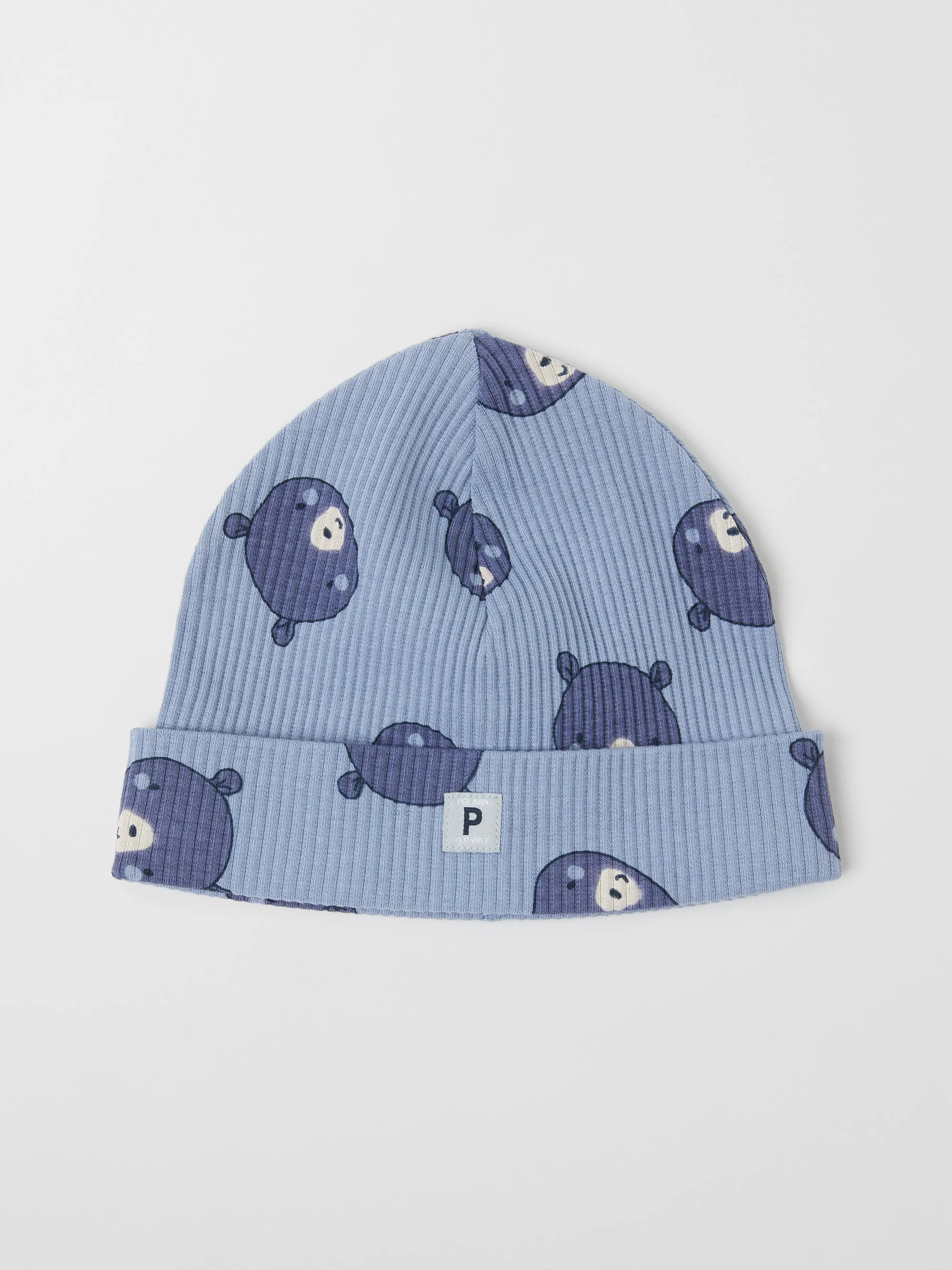 Bear Print Beanie Hat