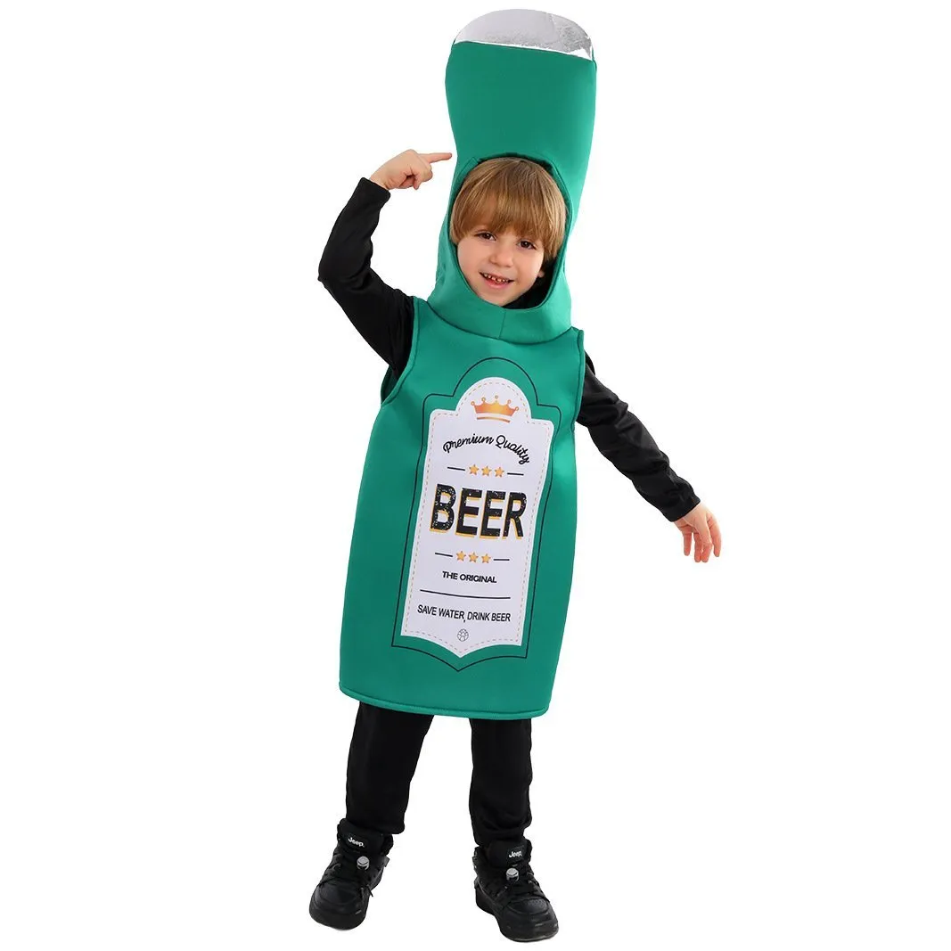 Beer Wine red Bottle Cosplay Costume Children's Day and School Festival Performance Outfit