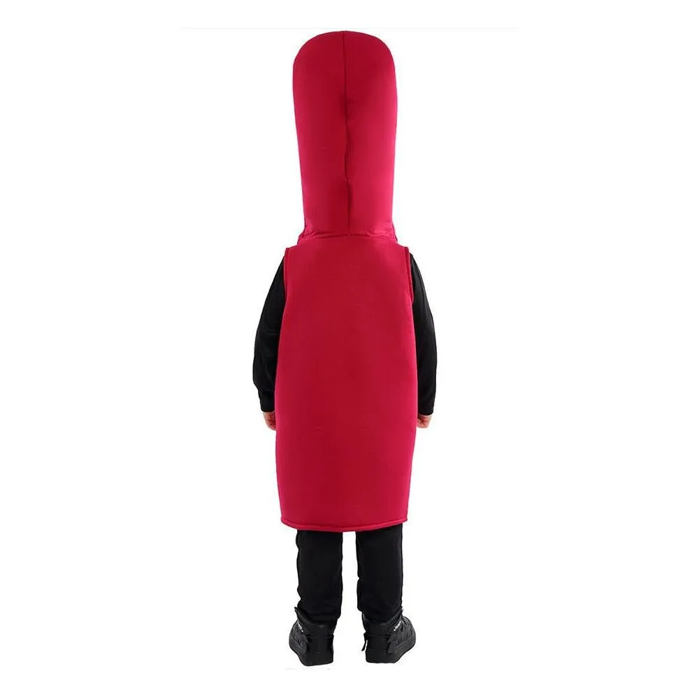 Beer Wine red Bottle Cosplay Costume Children's Day and School Festival Performance Outfit