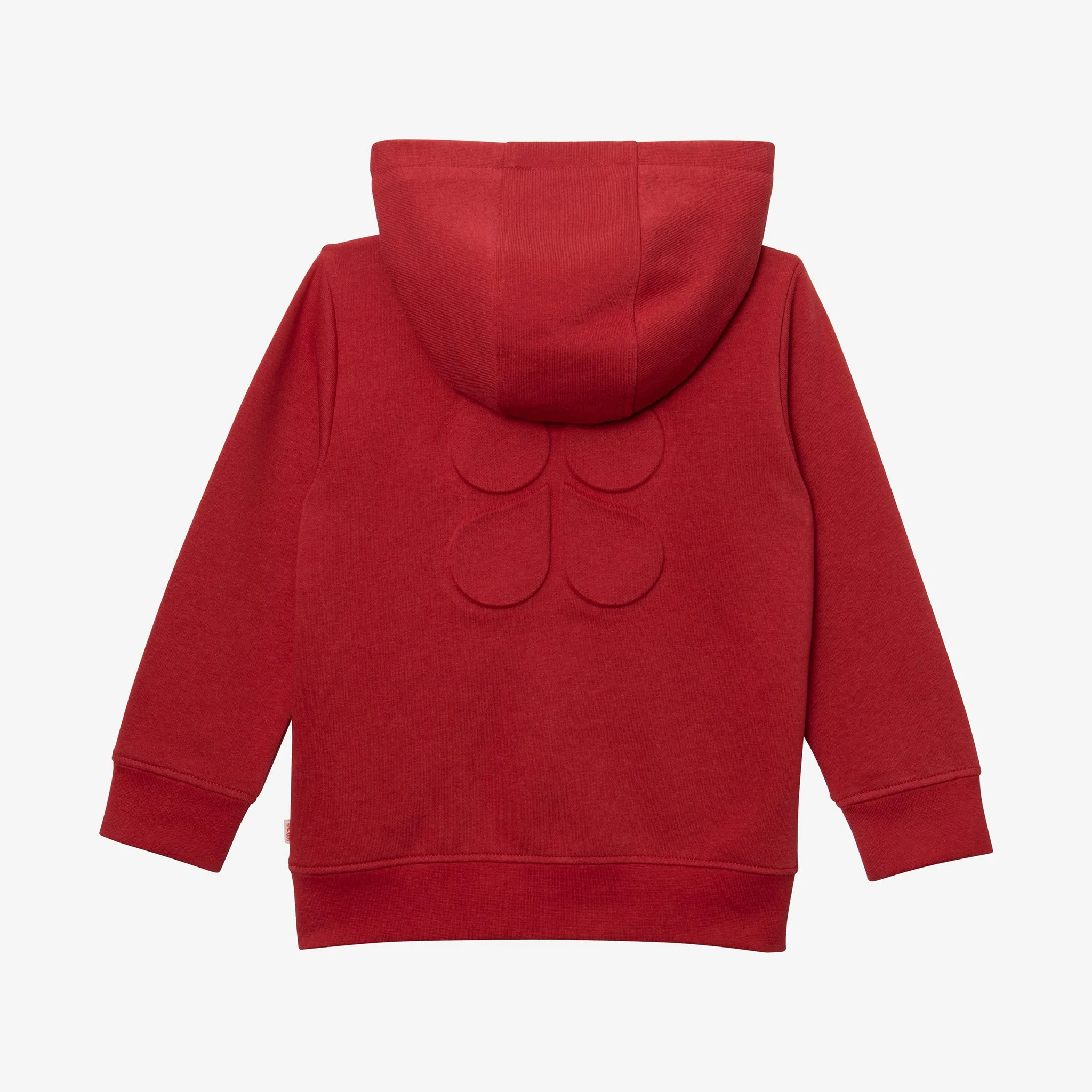 Boys' clay-colored zipped hoodie