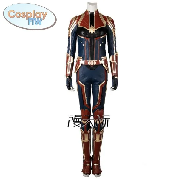 Captain Marvel Cosplay Costume / Ms. Carol Danvers Movie Costume