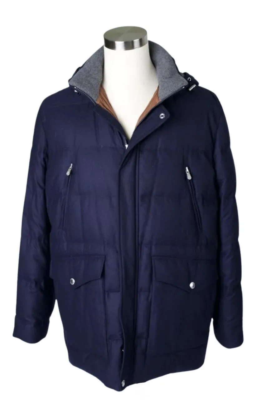 Cashmere Goose Down Puffer Coat