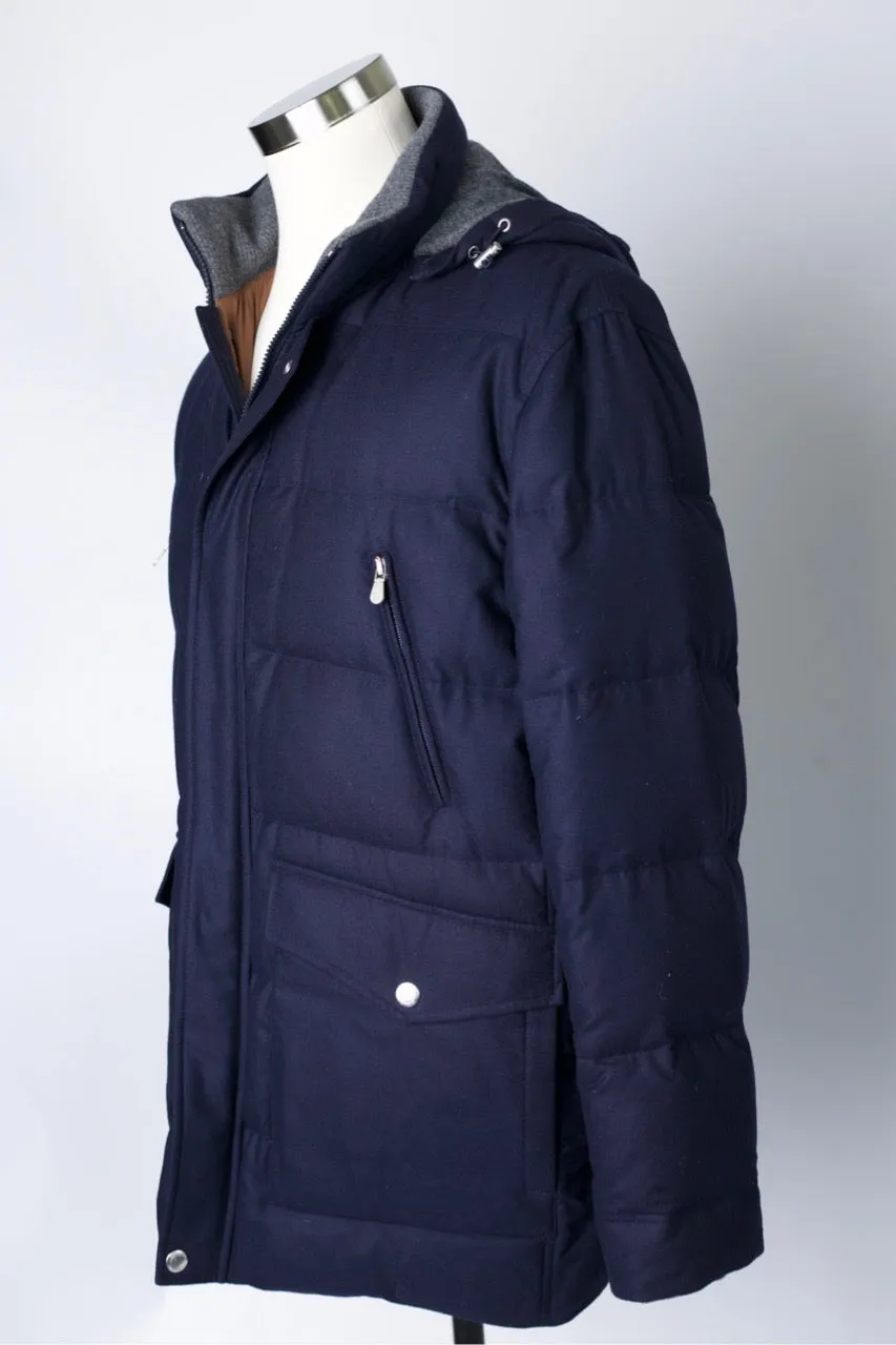 Cashmere Goose Down Puffer Coat