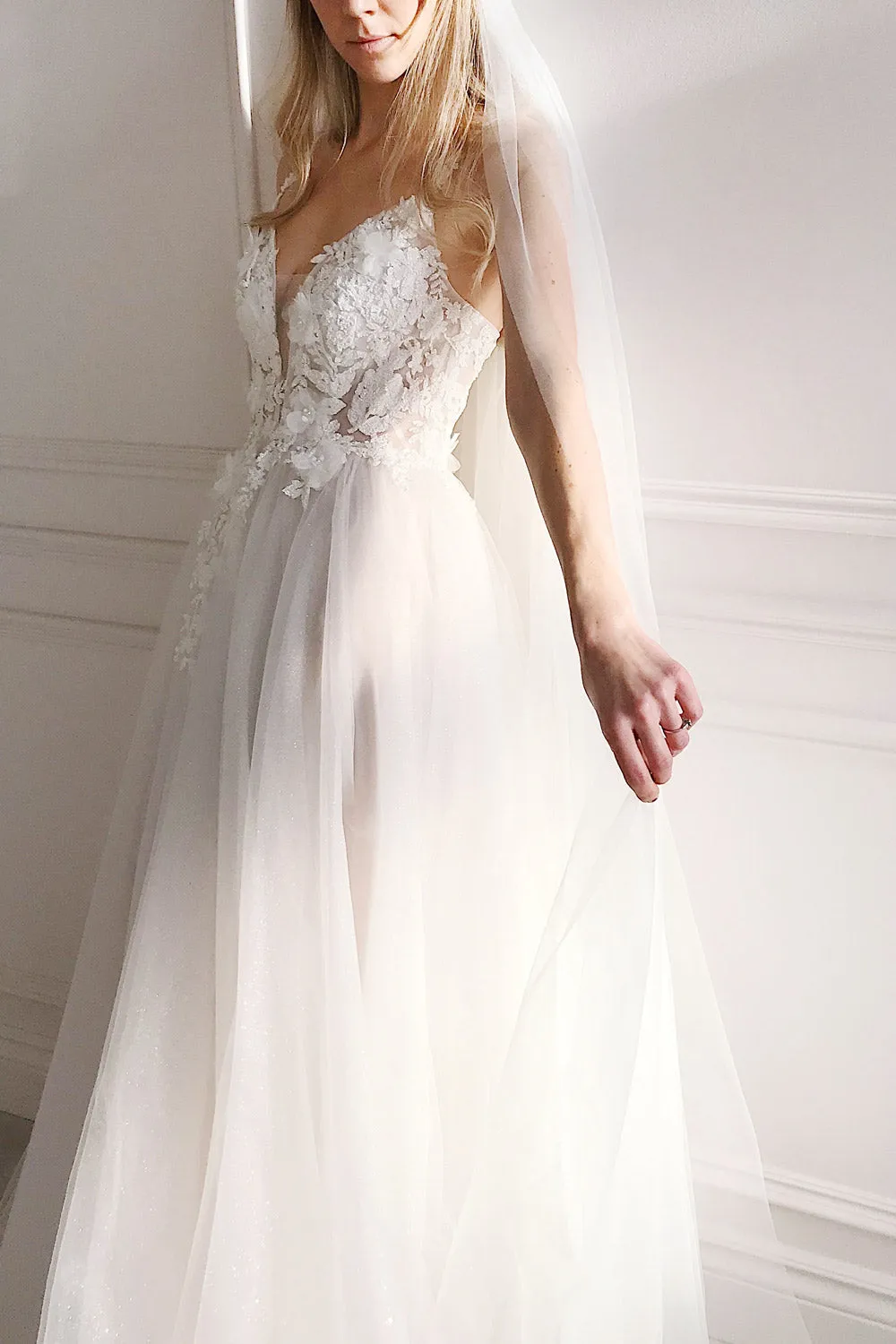 Cassandra | Embroidered A-Line Bridal Dress