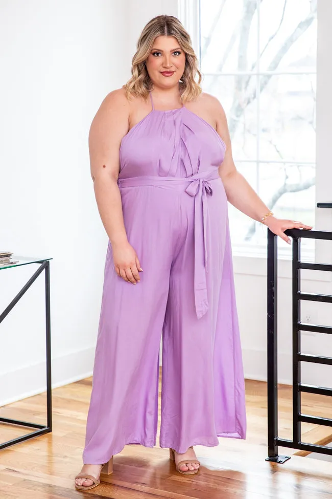 Cater To You Lavender Halter Jumpsuit FINAL SALE