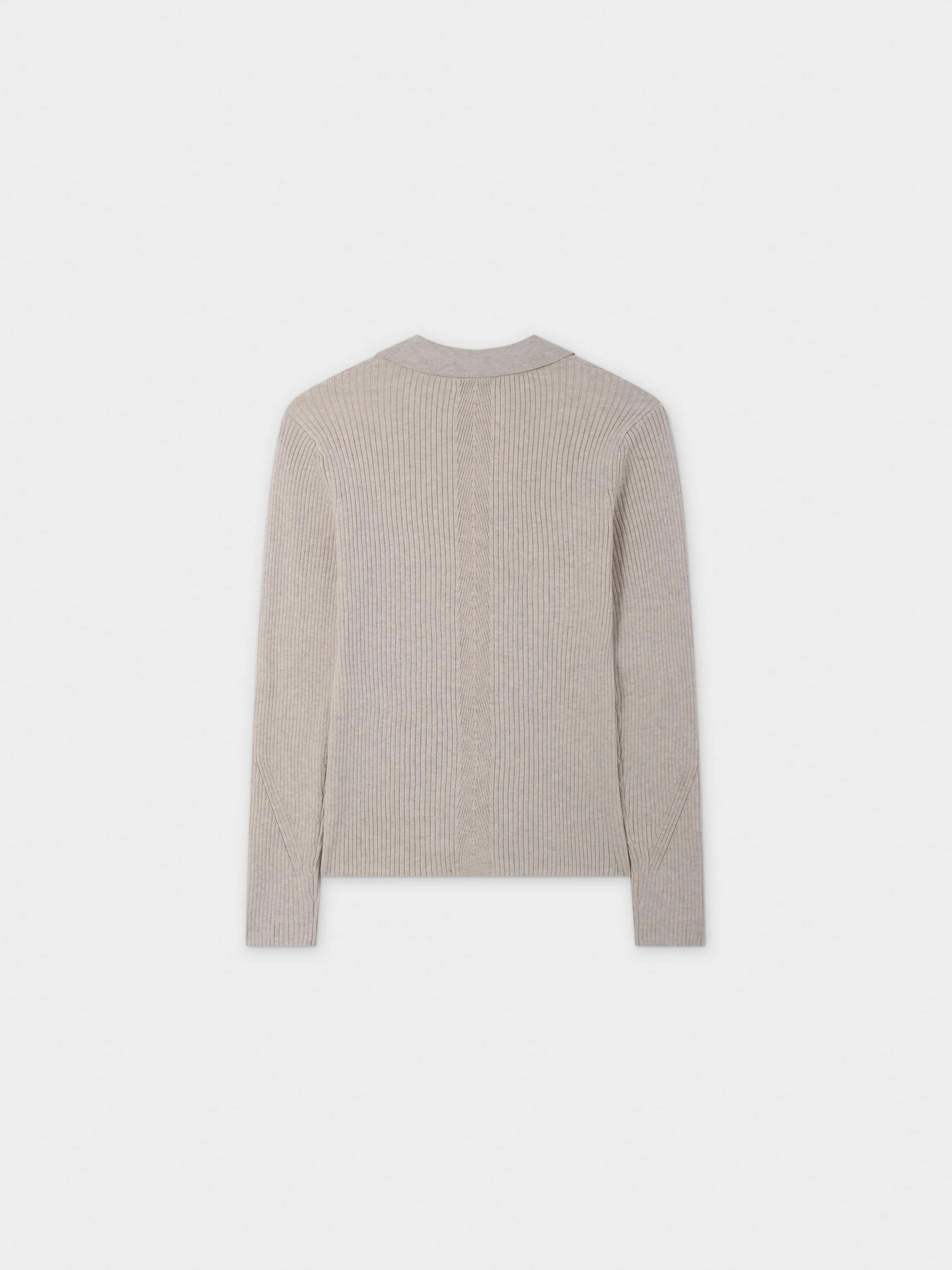 Center Design Sweater-Oatmeal