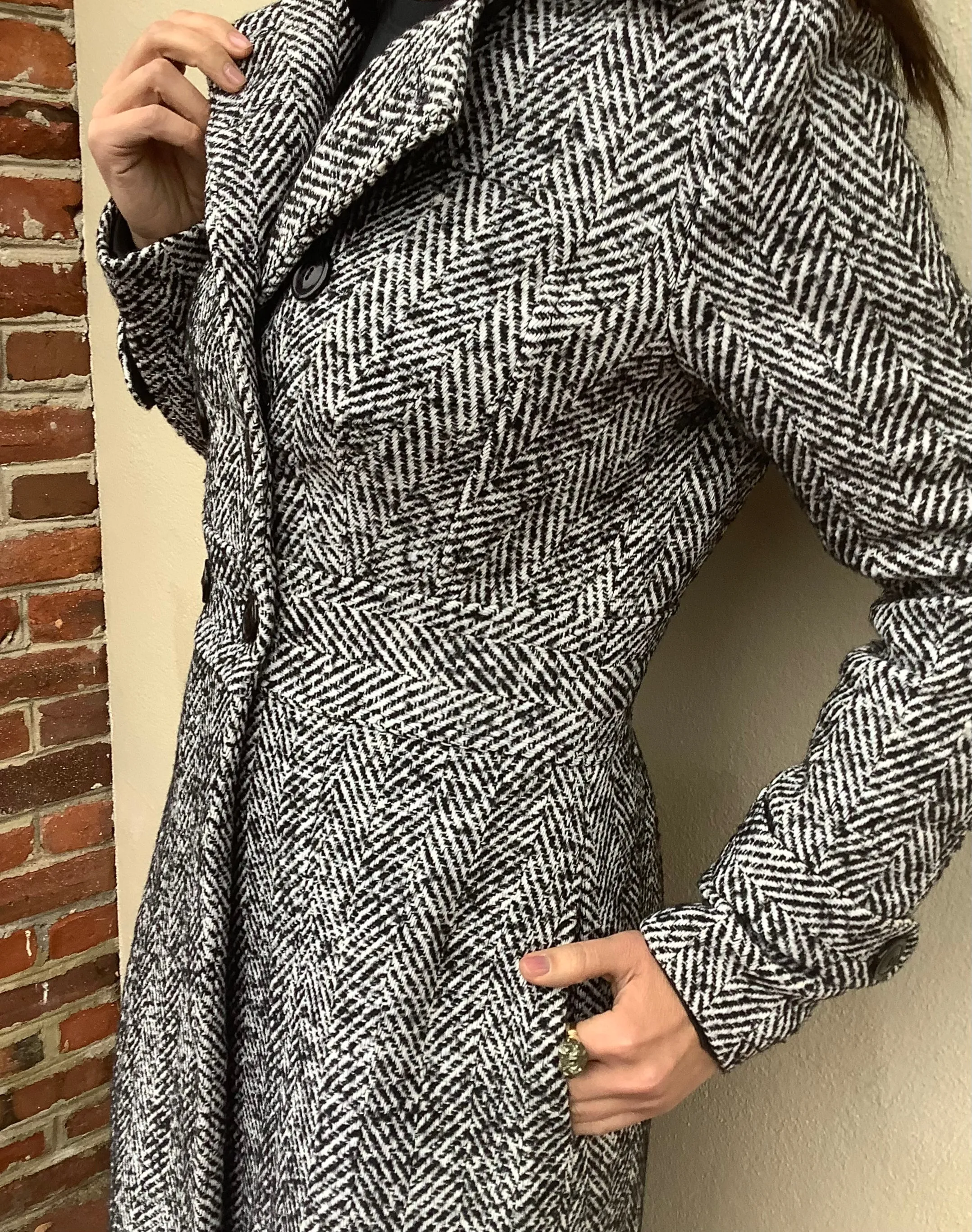 Charlotte Herringbone Coat