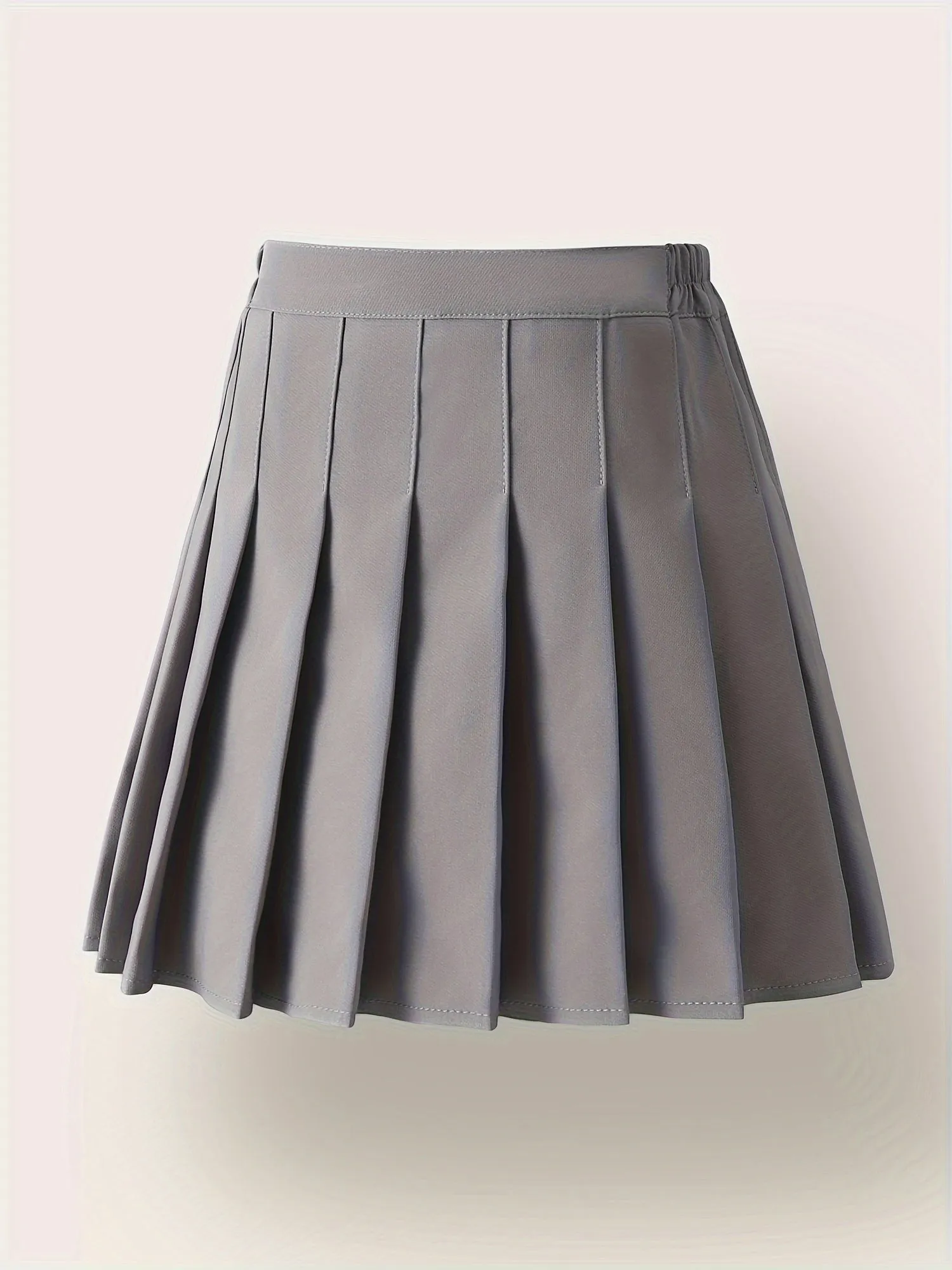 Chic Girls Black Pleated Mini Skirt with Integrated Safety Shorts - Summer School Uniform Essential for Parties