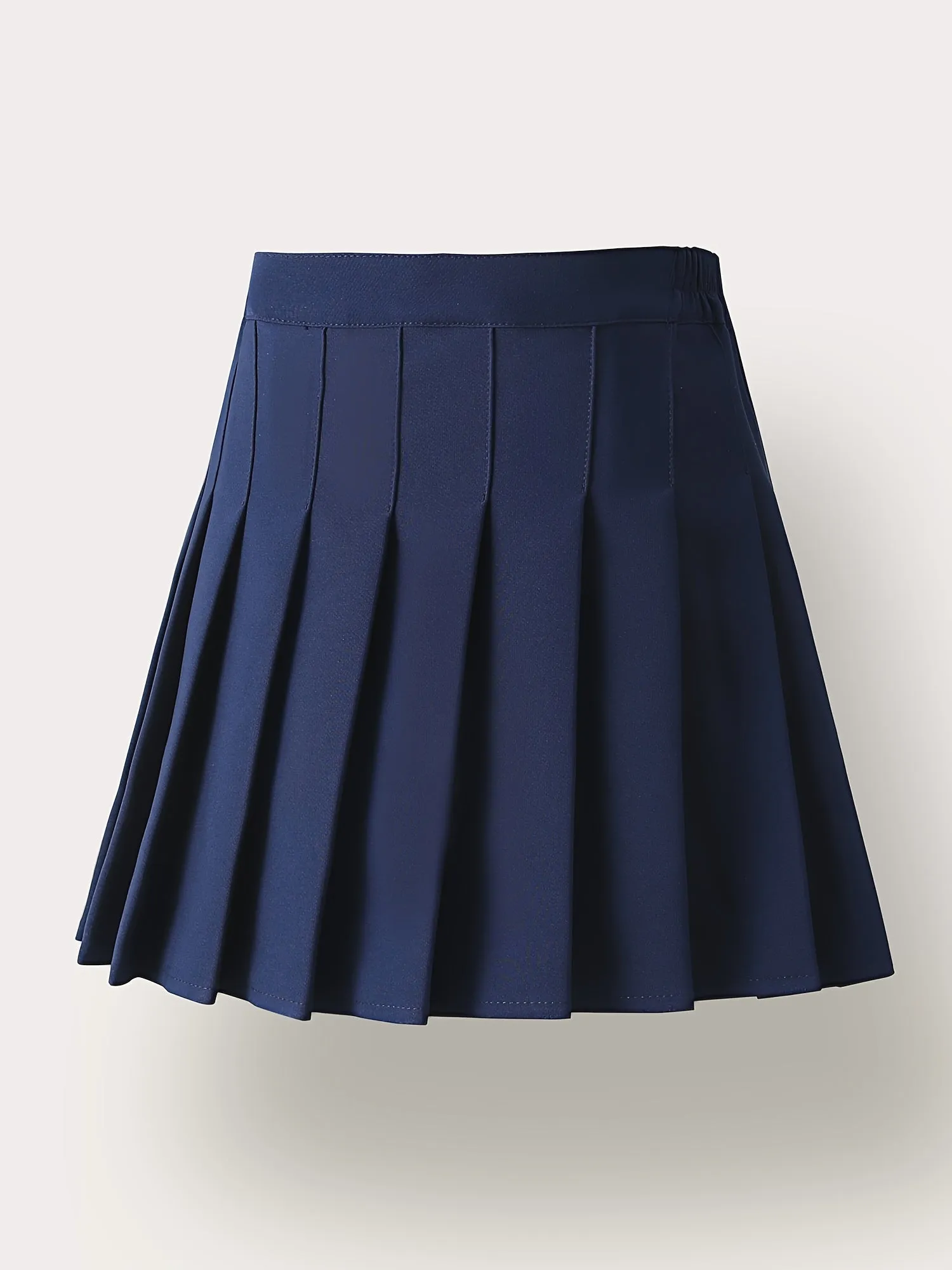 Chic Girls Black Pleated Mini Skirt with Integrated Safety Shorts - Summer School Uniform Essential for Parties