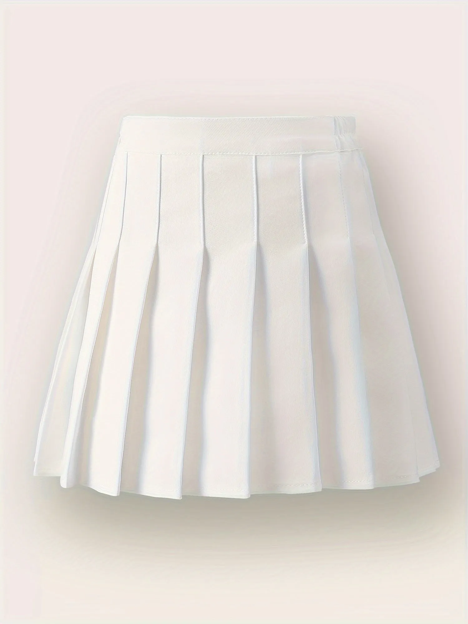 Chic Girls Black Pleated Mini Skirt with Integrated Safety Shorts - Summer School Uniform Essential for Parties