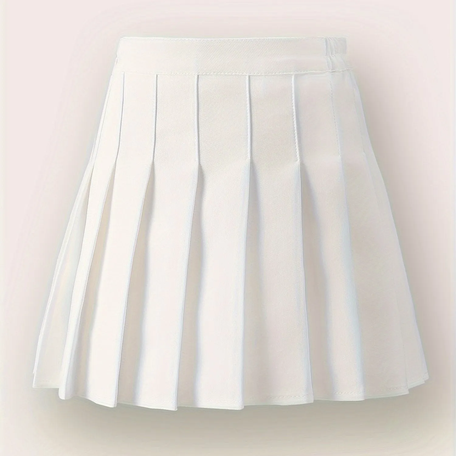 Chic Girls Black Pleated Mini Skirt with Integrated Safety Shorts - Summer School Uniform Essential for Parties